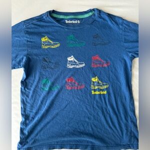 5 for $20✨TIMBERLAND Short Sleeve blue‎ T Shirt Boys Medium 10-12